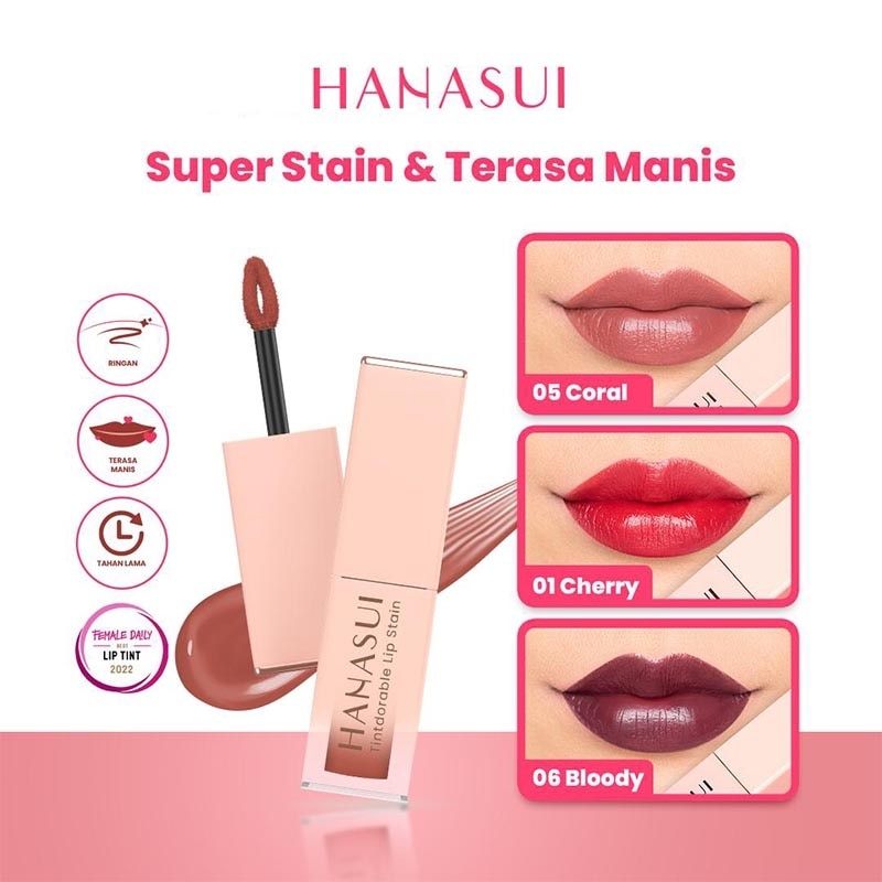 Hanasui Tintdorable Lip Stain Coral #5