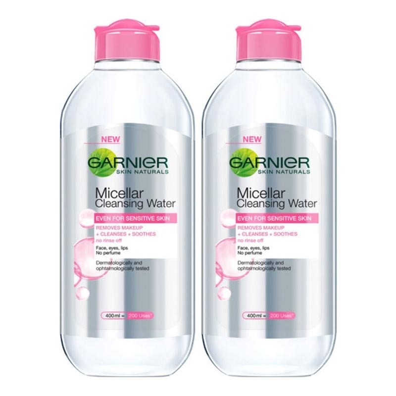 Garnier Micellar Cleansing Water Pink 400ml Bundle