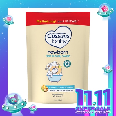 Cussons Cussons Baby Hair & Body Wash Newborn Refill 400ml