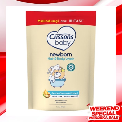 CUSSONS Cussons Baby Hair & Body Wash Newborn Refill 400ml