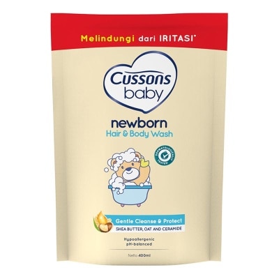 CUSSONS Cussons Baby Hair & Body Wash Newborn Refill 400ml