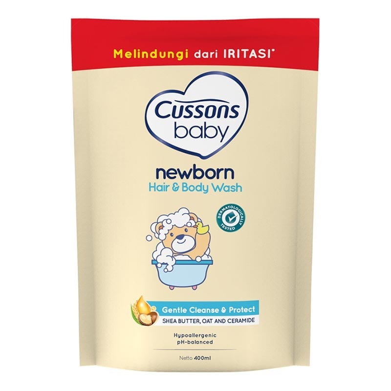 Cussons Baby Hair & Body Wash Newborn Refill 400ml