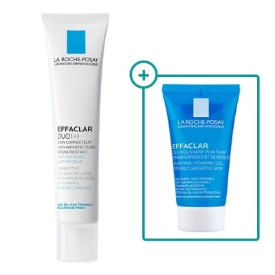 LA ROCHE POSAY La Roche Posay Effaclar Duo (+) Moisturizer Acne & Oily Skin 40ml + Effaclar Foaming Gel Cleanser 15ml