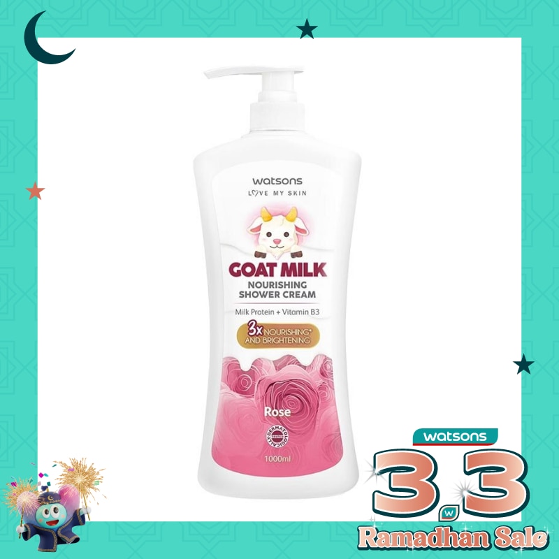 Goat Milk Nourishing Rose Shower Cream 1000ml