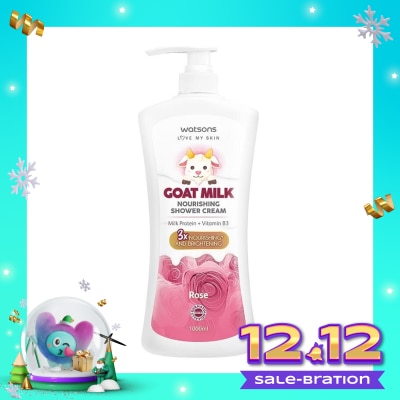 WATSONS W GOATMILK ROSE BW 1000ML