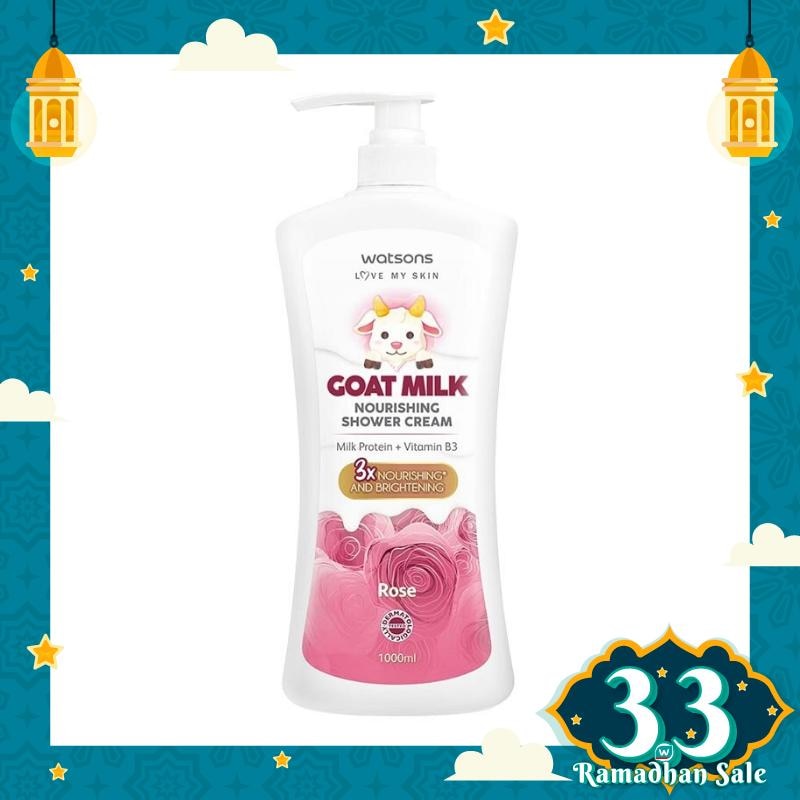 Watsons Goat Milk Nourishing Rose Shower Cream 1000ml