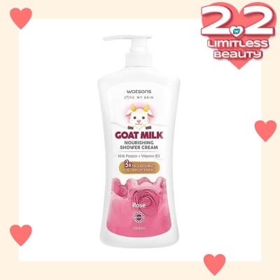 WATSONS W GOATMILK ROSE BW 1000ML