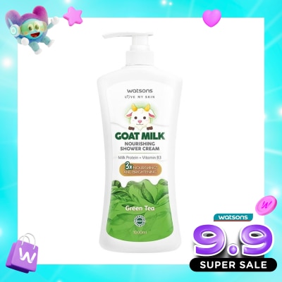 WATSONS COLLECTION - Goat Milk Nourishing Green Tea Shower Cream 1000ml image