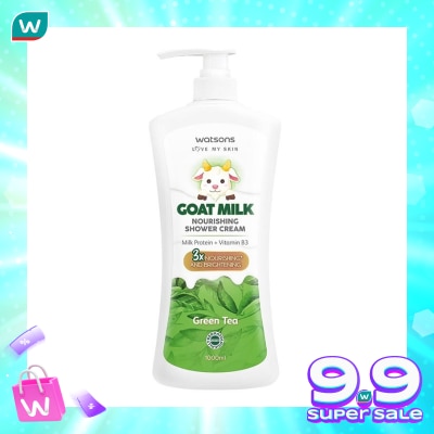 WATSONS Watsons Goat Milk Nourishing Green Tea Shower Cream 1000ml