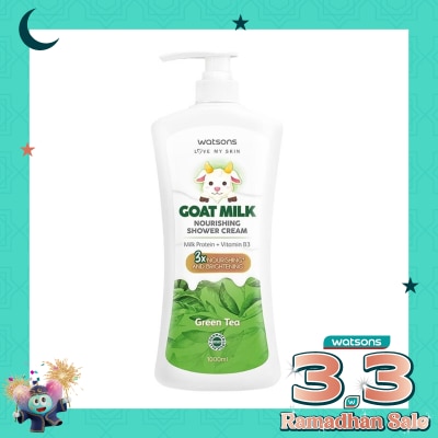 WATSONS Goat Milk Nourishing Green Tea Shower Cream 1000ml