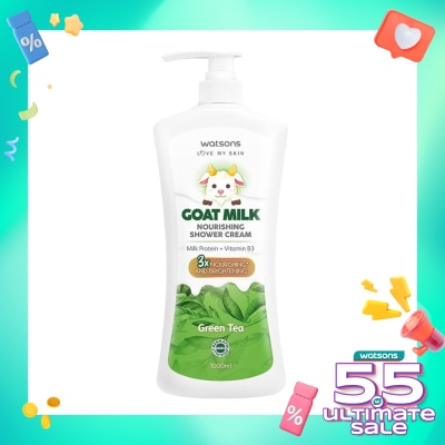 WATSONS Watsons Goat Milk Nourishing Green Tea Shower Cream 1000ml