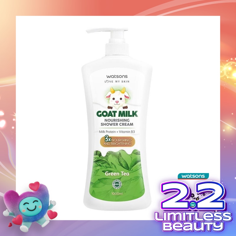 Goat Milk Nourishing Green Tea Shower Cream 1000ml