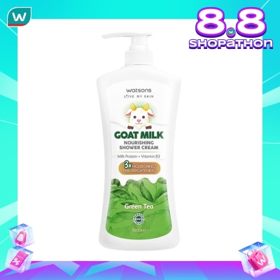 WATSONS Watsons Goat Milk Nourishing Green Tea Shower Cream 1000ml