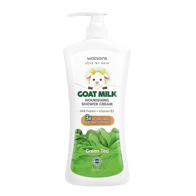 WATSONS Watsons Goat Milk Nourishing Green Tea Shower Cream 1000ml