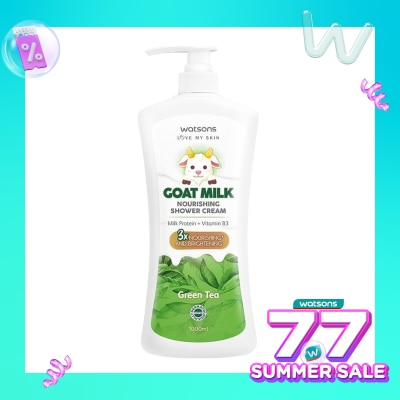 WATSONS Watsons Goat Milk Nourishing Green Tea Shower Cream 1000ml