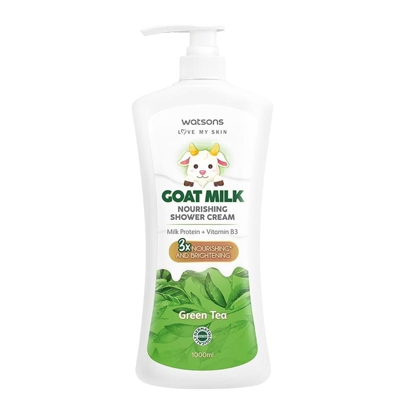 Watsons Goat Milk Nourishing Green Tea Shower Cream 1000ml