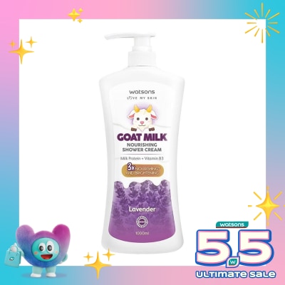 WATSONS - Goat Milk Nourishing Lavender Shower Cream 1000ml