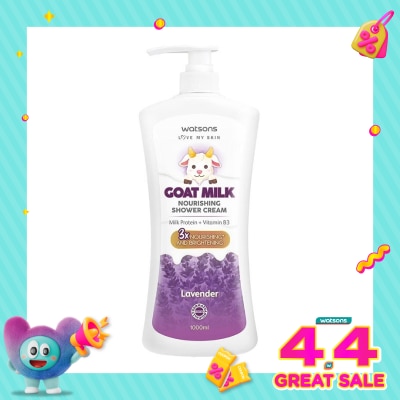 WATSONS - Goat Milk Nourishing Lavender Shower Cream 1000ml