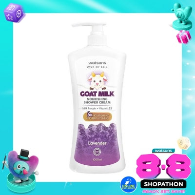 WATSONS COLLECTION - Goat Milk Nourishing Lavender Shower Cream 1000ml image