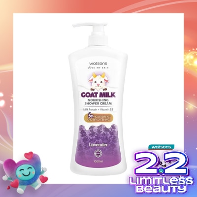 WATSONS W GOATMILK LAVENDER BW 1000ML