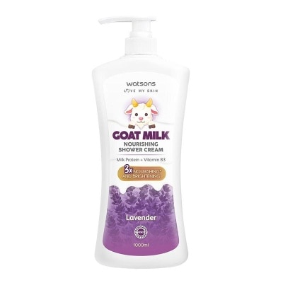 WATSONS Watsons Goat Milk Nourishing Lavender Shower Cream 1000ml