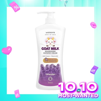 WATSONS Watsons Goat Milk Nourishing Lavender Shower Cream 1000ml