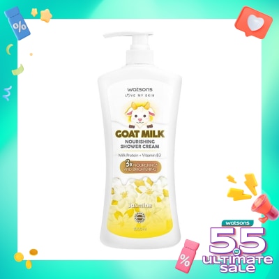 WATSONS Watsons Goat Milk Nourishing Jasmine Shower Cream 1000ml