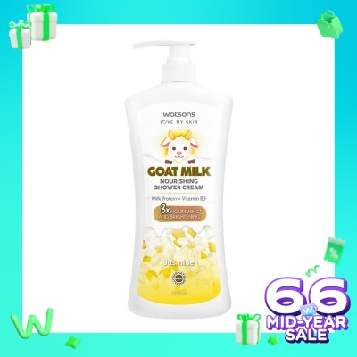 WATSONS Watsons Goat Milk Nourishing Jasmine Shower Cream 1000ml