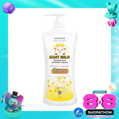 WATSONS COLLECTION - Goat Milk Nourishing Jasmine Shower Cream 1000ml image