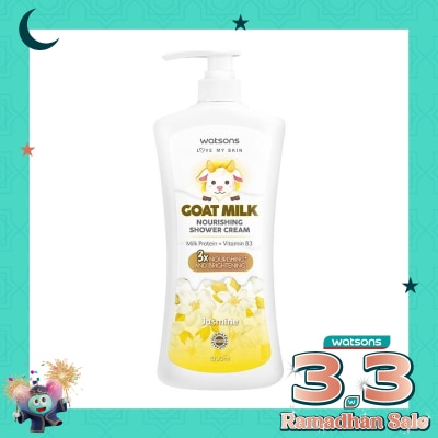 WATSONS Goat Milk Nourishing Jasmine Shower Cream 1000ml