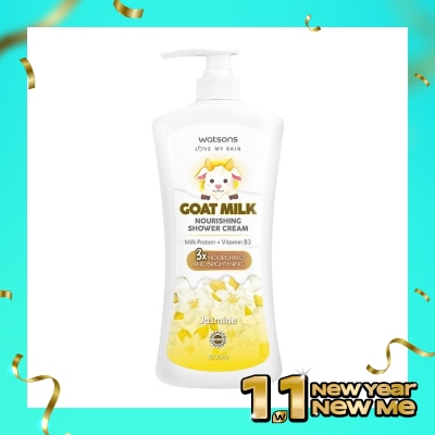 WATSONS Goat Milk Nourishing Jasmine Shower Cream 1000ml