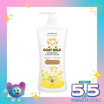 WATSONS - Goat Milk Nourishing Jasmine Shower Cream 1000ml