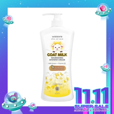 WATSONS Goat Milk Nourishing Jasmine Shower Cream 1000ml