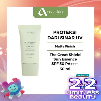AVOSKIN Avoskin The Great Shield Sun-Essence dengan SPF 50 PA++++ 30ml