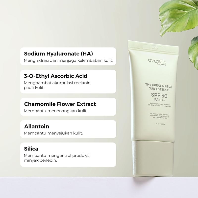 Avoskin The Great Shield Sun-Essence dengan SPF 50 PA++++ 30ml