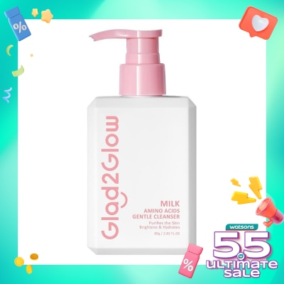 GLAD2GLOW Glad2Glow Milk Amino Acids Gentle Cleanser 80g