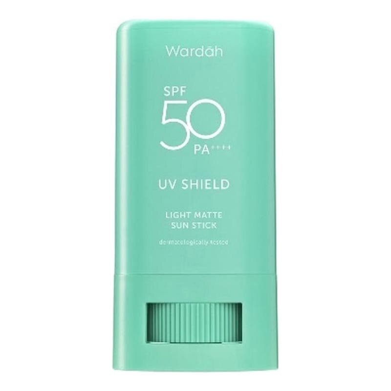 Wardah UV Shield Light Matte Sun Stick SPF50 PA++++ x 2 + Turquoise Bag