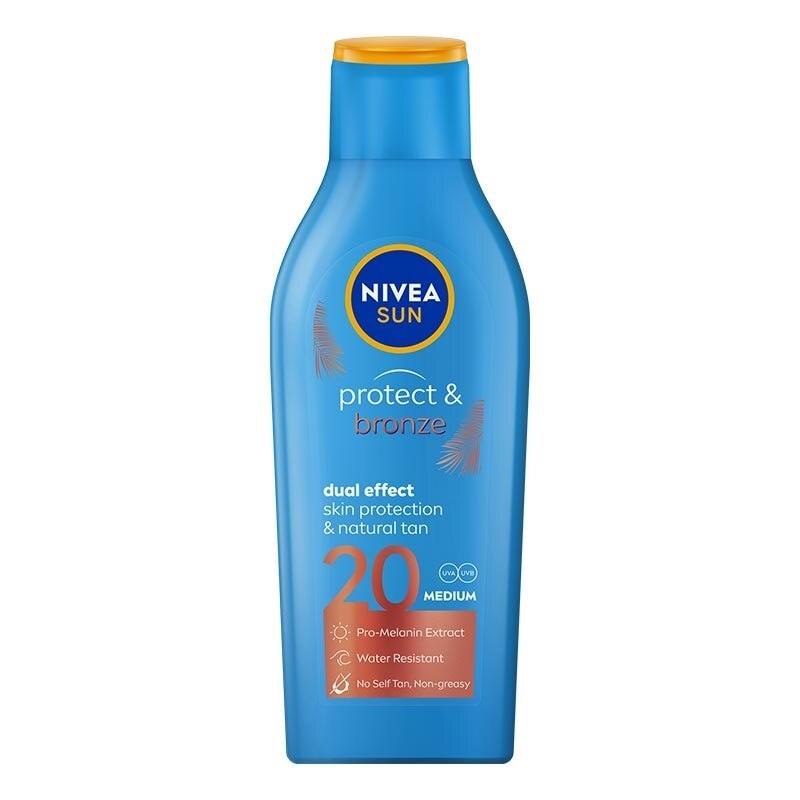 NIVEA SUN PRTCT & BRONZE SPF20 LOT 200ML