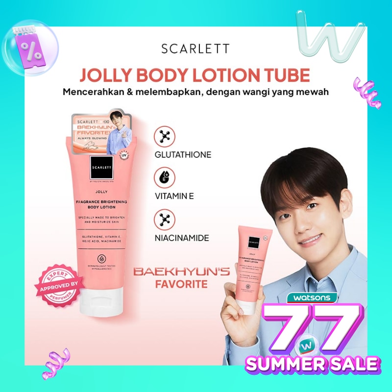 Scarlett Brighthening Fragrance Body Lotion Jolly Tube 180 ml