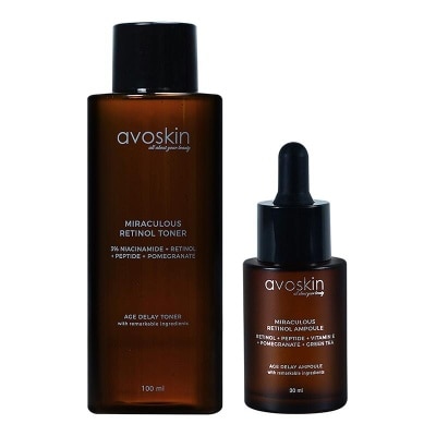 AVOSKIN Avoskin Miraculous Retinol Toner 100ml + Miraculous Retinol Ampoule 30ml