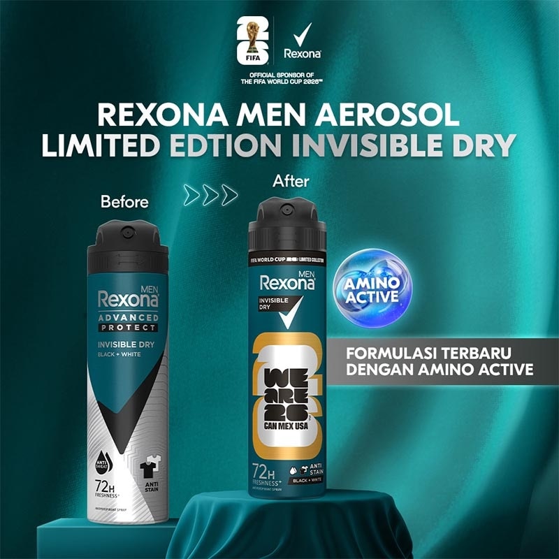 Men [Limited Edition] FIFA Antiperspirant Aerosol Deodorant Spray Invisible Dry 135ml