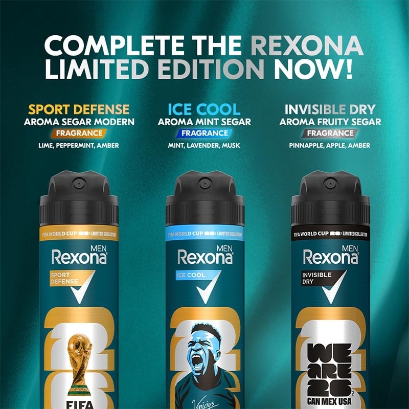 Men [Limited Edition] FIFA Antiperspirant Aerosol Deodorant Spray Invisible Dry 135ml