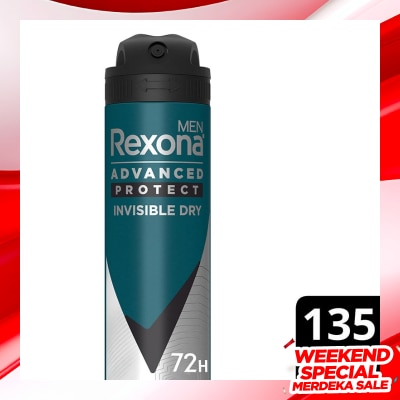 REXONA Rexona Men Advanced Protect Antiperspirant Spray Invisible Dry 135ml