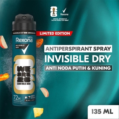 REXONA - Rexona Men Advanced Protect Antiperspirant Spray Invisible Dry 135ml
