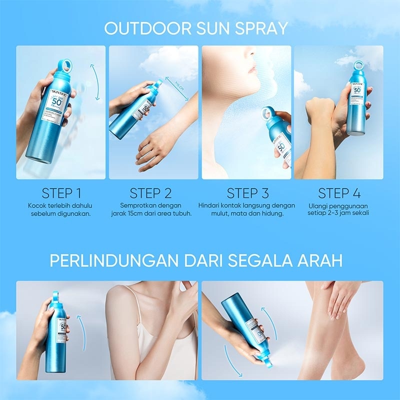 Skintific Outdoor Sun Spray SPF50+ PA++++ 250 ml