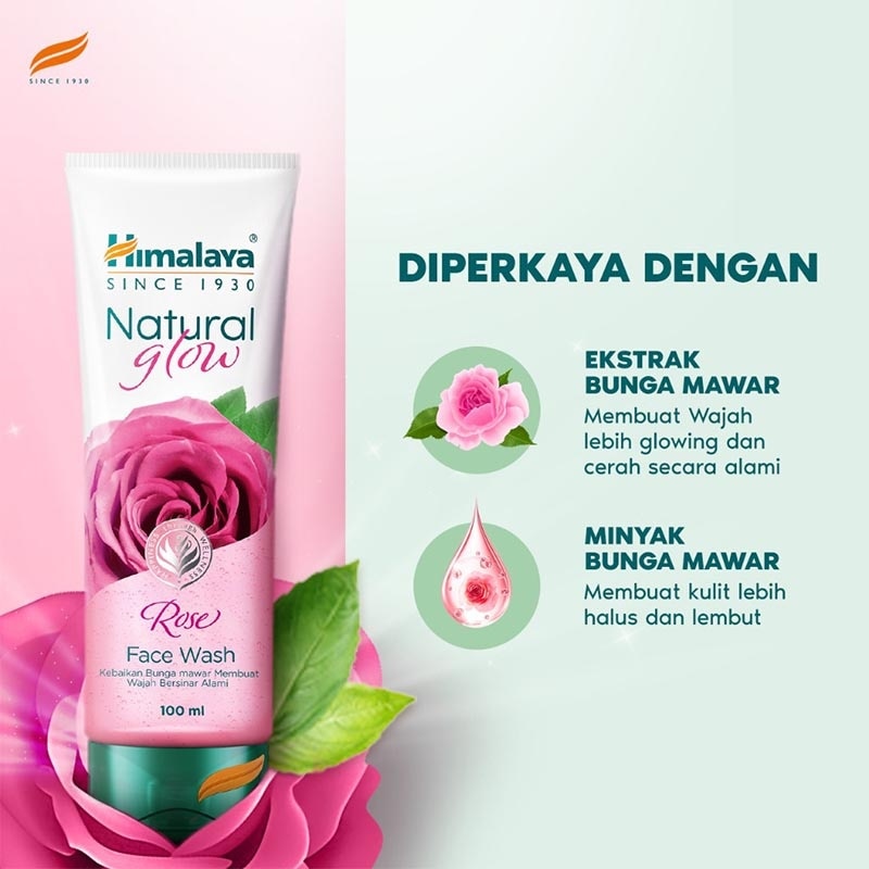 Natural Glow Rose Face Wash 100ml