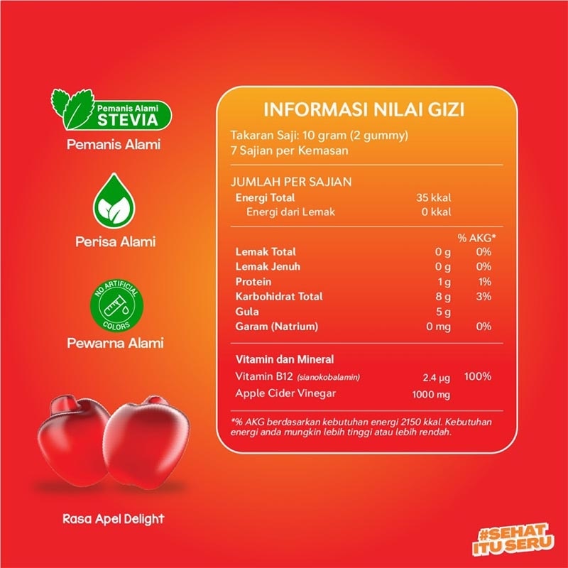 Apple Cider Vinegar Gummy 14'S