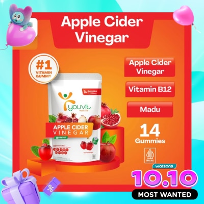Youvit Apple Cider Vinegar Gummy 14'S image