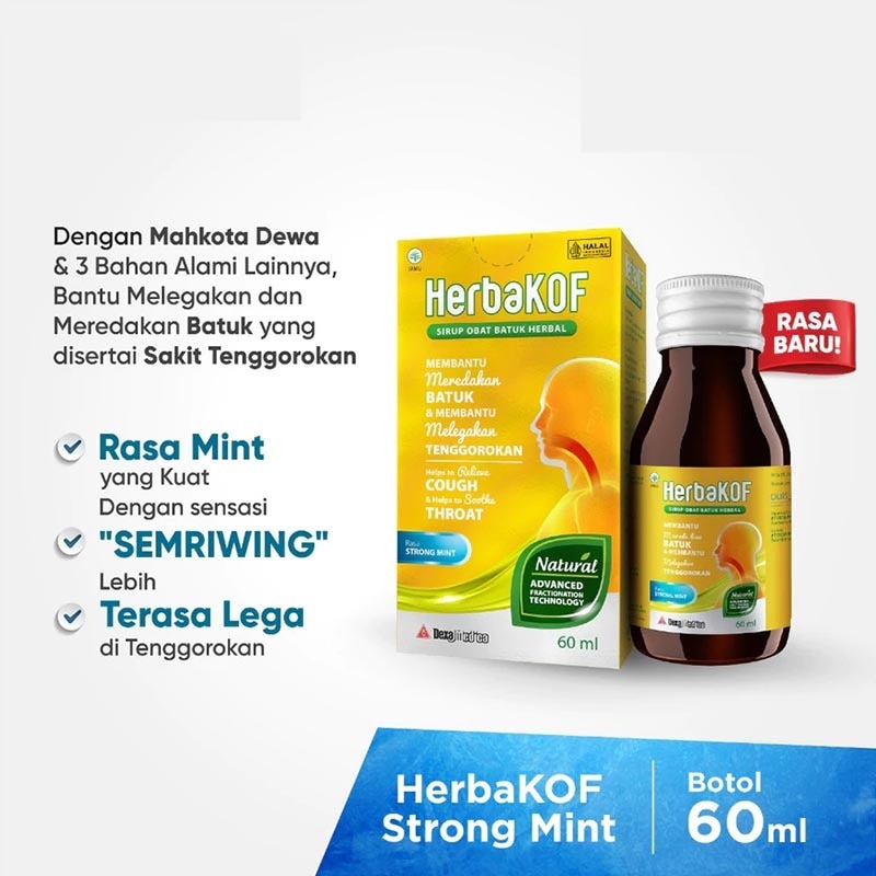 Sirup Obat Batuk Herbal Strong Mint 60ml