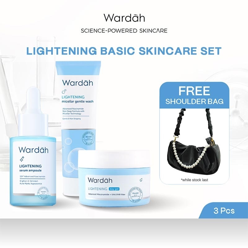 [LIMITED!] Exclusive Bundle Wardah Basic Skin Care Set FREE Shoulder Bag